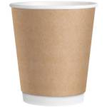 Стакан одноразовый бумажный 250 мл. OfficeClean крафт 20 шт. 321677