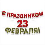 30001757 Гирлянда С праздником 23 февраля!