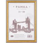 Фоторамка 21х30 OfficeSpace пластик золото 222161