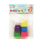 Игрушка для ванной Baby Toys Мягкие кирпичики 5 эл. 04700 3мес+ ЧЗ