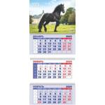 Календарь 3-секционный Символ года-Год Лошади Вороной 2026 91842