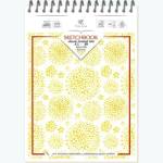 Скетчбук А5 50 л. (спираль) Блок тонир. желтый 3070