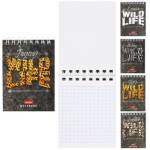Блокнот А7 60 л. (спираль) Хатбер Wild Life 60Б7В1гр 