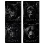 Тетрадь 96 л. (спираль) БиДжи Just black soft-touch выб. лак Т5гр96_лс_вл 08551