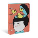 Тетрадь 120 л. А5+ на кольцах Lorex Mood of the day интегральн. облож. LXNBCL-MOD soft touch