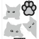 Наклейки светоотражающие deVente Kitten 9083215