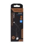 Кабель GoPower USB (m)-Type-C (m) 3.0A силикон черный GP21T 