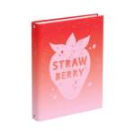 Тетрадь 240 л. А5 на кольцах БиДжи Strawberry твёрд.облож. ТТ5к240_лг 12359
