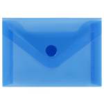 Папка - конверт А7 на кнопке СТАММ ММ-31726 синяя гориз.