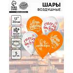 Шарики возд. 5 шт. День Знаний 12" 5035581