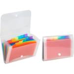 Папка с 13 отд. C6 deVENTE 3078406 Stripe на кнопке прозрачная