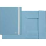 Папка на резинках deVENTE sigNATURE 3070502 650мкм сумеречно синяя