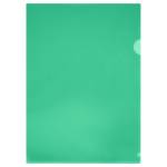 Папка-уголок А4 СТАММ 100мкм прозрачная зеленая ММ-30737