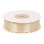 Лента декоративная атлас светло-кремовый 20мм*22,5м 3004