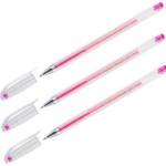 Ручка гелевая CROWN розовая