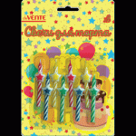 Свеча для торта Набор "8 Свечек в форме звезды" deVENTE 9060708