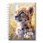 Блокнот-бизнес А6 100 л. (спираль) Голубоглазый зверь С0592-135