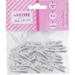 Прищепки декоративные deVENTE 8120403 Silver 20 шт.