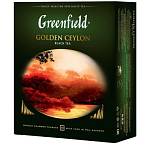 Чай Greenfield Golden Ceylon черный 100 пакет. 0581-09