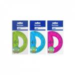 Транспортир 10 см. 180° Berlingo Flexy ассорти гибкий РТ 10010