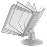 Демо-система настольная OfficeSpace c 10 панелями 367782 серая вращающ.