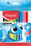 Фломастер 10 цв. Maped супер смываемые 845724
