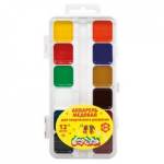 Краски акв. 12 цв. б/к п/к Каляка-Маляка АМККМ12Е европодвес