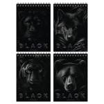 Блокнот А5 40 л. (спираль) БиДжи Just black Б5гр40 07048