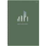 Тетрадь А4 100 л. (спираль) БиДжи Моноколор. Мегаполис тверд.обл ТТ4гр100_лм_тф 63219