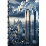 Тетрадь А4 100 л. (спираль) БиДжи Небоскрёб тверд.обл. ТТ4гр100_лг 63221