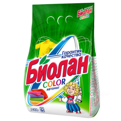 Стир. порошок автомат. Биолан Color 2,4 кг 744-4