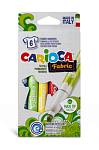 Фломастеры по ткани 6 цв. CARIOCA Fabric Line 40956