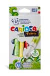 Фломастеры по ткани 6 цв. CARIOCA Fabric Line 40956