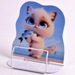 Подставка д/книг Mazari Кошечка с рыбкой металлическая 22,7*16,5 см М-1570