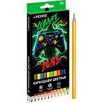 Карандаши цв. 24 цв. deVENTE 2М Gamer 5024538