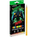 Карандаши цв. 24 цв. deVENTE 2М Gamer 5024538