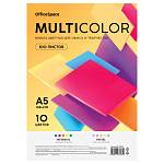 Бумага ксер. А5 100 л. 80 гр. OfficeSpace Multicolor 10 цветов ассорти MC_57344 МАЛЫЙ ФОРМАТ!