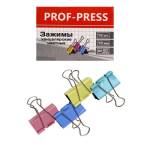 Зажим канц. 19 мм П-П цветной ЗК-4172 (ЦЕНА ЗА УПАКОВКУ 12 шт)