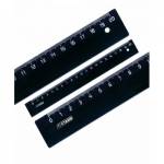 Линейка пластмас. 20 см. черная ЛН15  