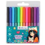 Фломастер 12 цв. Attomex 5081537 NekoGirl блистер