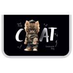Пенал 1 секц. большой 200*130 мм ArtSpace Cat, две откидные секции, ткань ПT1_59959