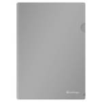 Папка-уголок А4 Berlingo Metallic 200мкм серый металлик LFp_04396