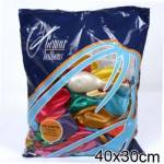 Шарики возд. 100 шт. металлик ассорти 12" 1101-0004