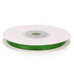 Лента декоративная атлас зеленый 6мм*22,5м 3042