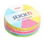 Стикеры 61х67 мм 250 л. 21830 неон ассорти круг