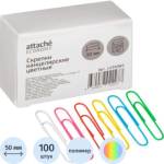 Скрепки 50 мм 100 шт Attache Economy цветные 1239385