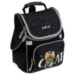 Ранец ArtSpace Junior Cat on black Uni_17788 37*28*21см 1 отд. 3 карм.