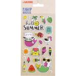 Наклейки объемные deVENTE 8002054 Hello Summer мягкие с блест.