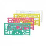 Линейка офицерская 20 см. СТАММ ТТ01/02  160055 неон прозр