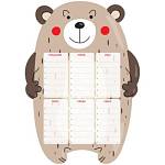 Расписание уроков А3 ArtSpace Пиши-стирай Bear магнитное 335742